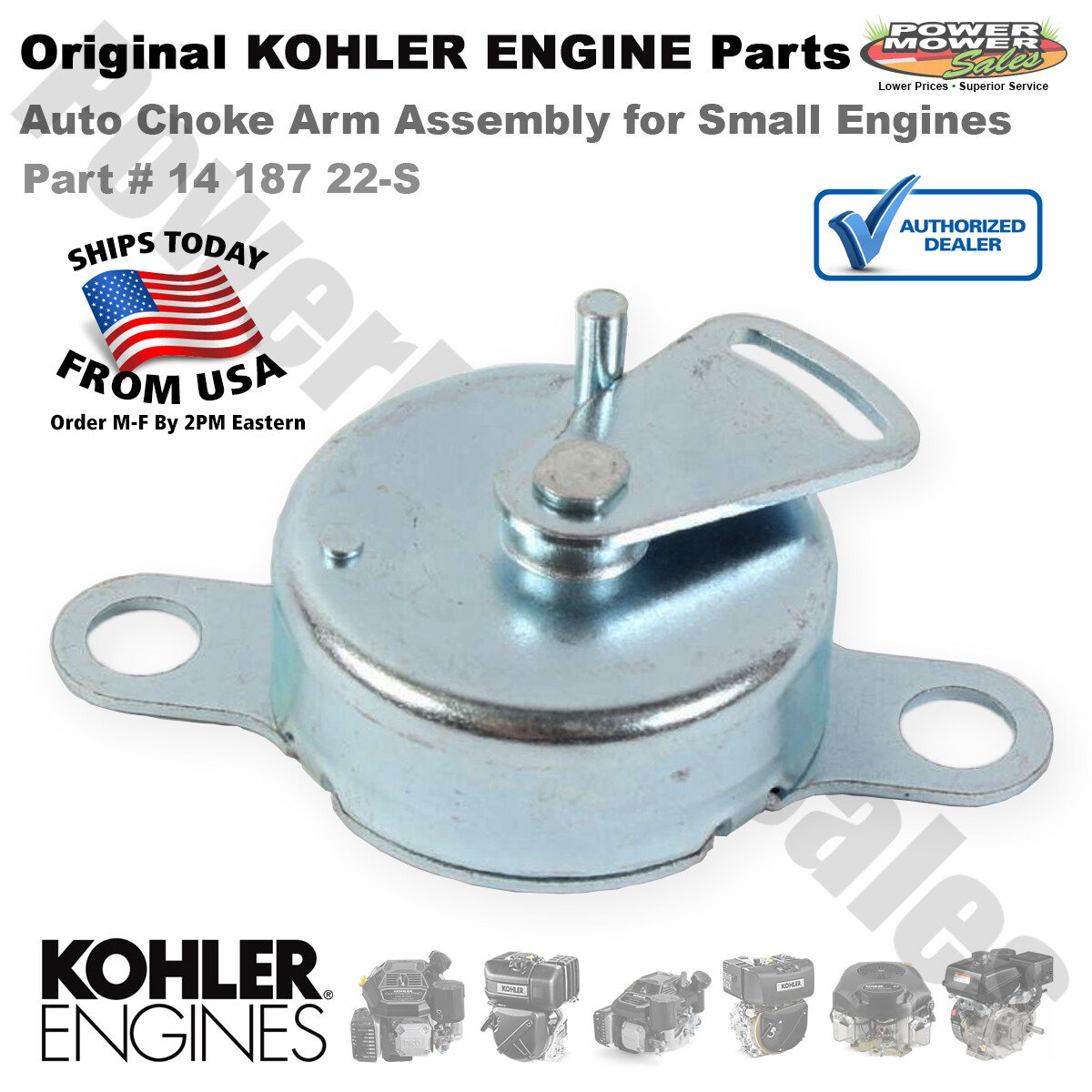 Staffa Gruppo Starter Automatico Kohler Originale 32 126 10-S, Ricambio OEM Per Motore