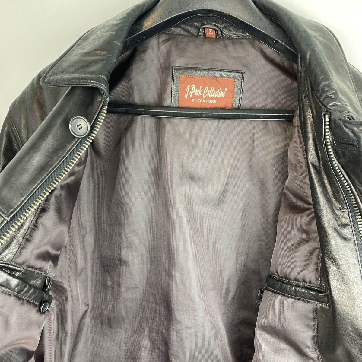 J Park Collection Leather Jacket Mens Large Black By Couture J Park Collection Leather Jacket Mens Large Black By Couture