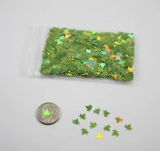 Weed Leaf Shaped Solvent Resistant Glitter For Nails-Resin-Tumblers-Art-Crafts