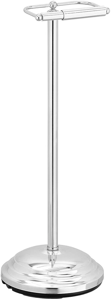 Suporte de papel higiênico MyGift independente cromado rolo único - Imagem 2 de 4