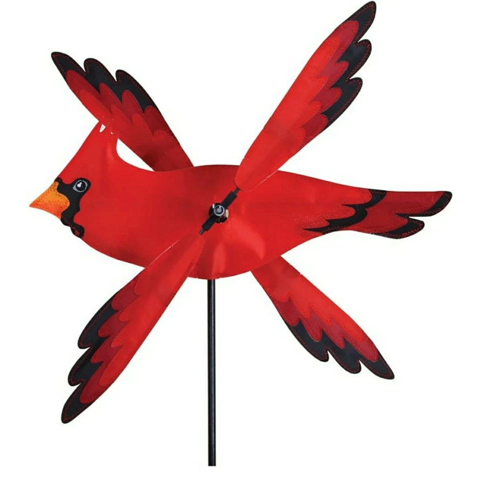 CARDINAL WHIRLIGIG WIND SPINNER 17" NEW GARDEN STAKE YARD DECOR FREE SHIPPING! - Image 2 of 3