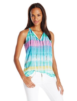 Calvin Klein M6EAZ685 Grass Combo Tie Dye Multi-Stripe Chain Neck
