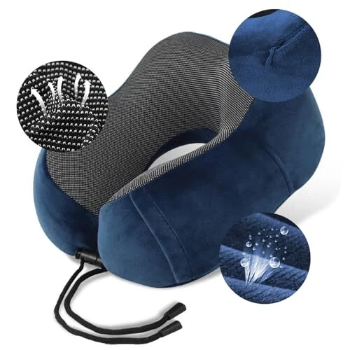 Travel Pillow,Neck Pillow for Travel,Memory Foam Neck Pillow, Head Support