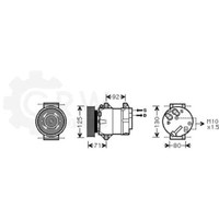 Prasco Kompressor Klimaanlage FüR Renault Grand ScéNic II JM0/1_ KM0/1_