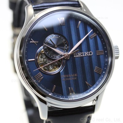 SEIKO PRESAGE Basic SARY187 Blue Automatic See-through Back Men's