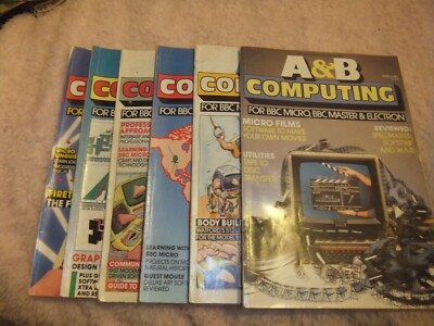 A&B Computerausgaben x6 von 1987 - Retro Computing