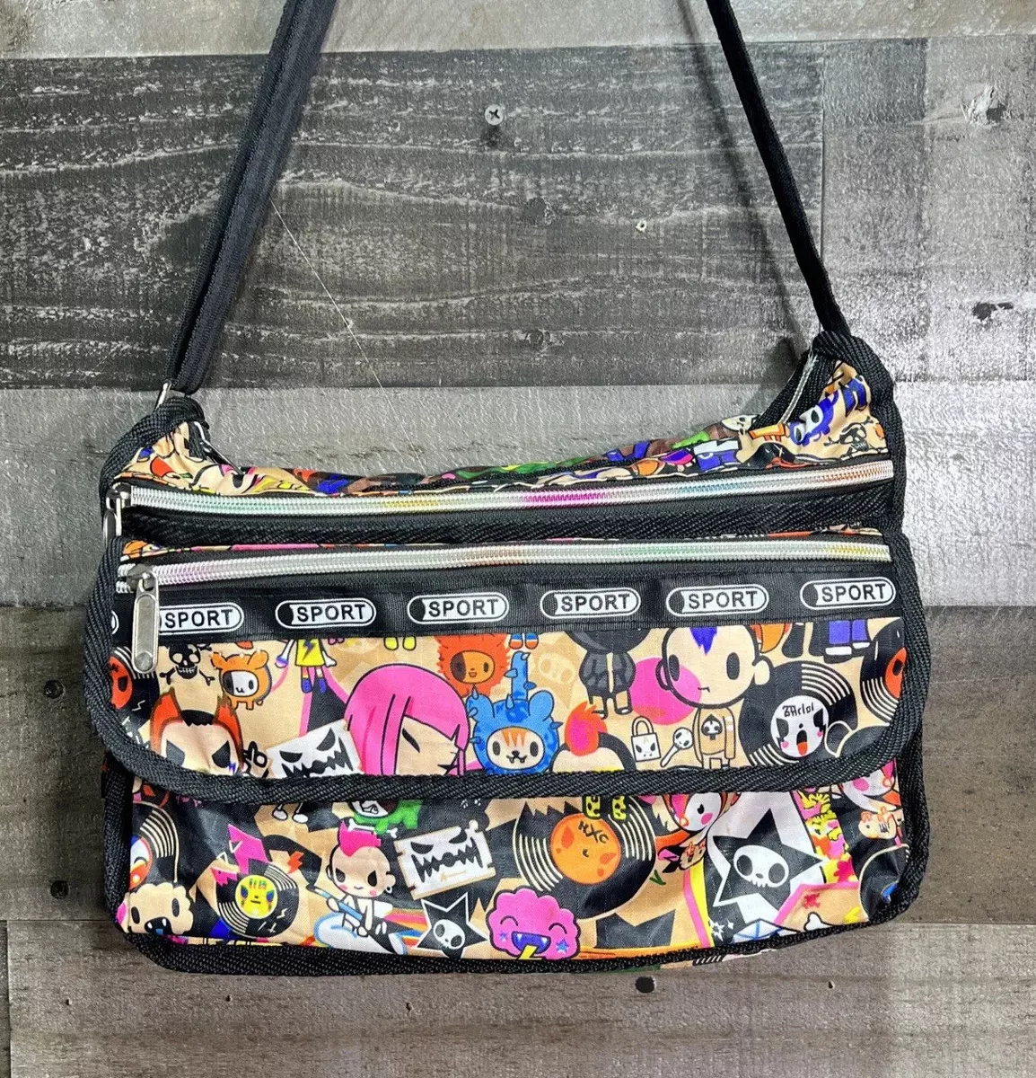 tokidoki LeSportsac Collab Punkstar Crossbody Purse Bag & Coin Purse Rock Japan tokidoki LeSportsac Collab Punkstar Crossbody Purse Bag & Coin Purse Rock Japan
