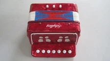 Schylling The Little Red Accordion Child's Squeeze Box Musical Instrument Toys