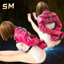 NEW Asylum Straight Jacket Costume S/M L/XL BODY HARNESS check Armbinder