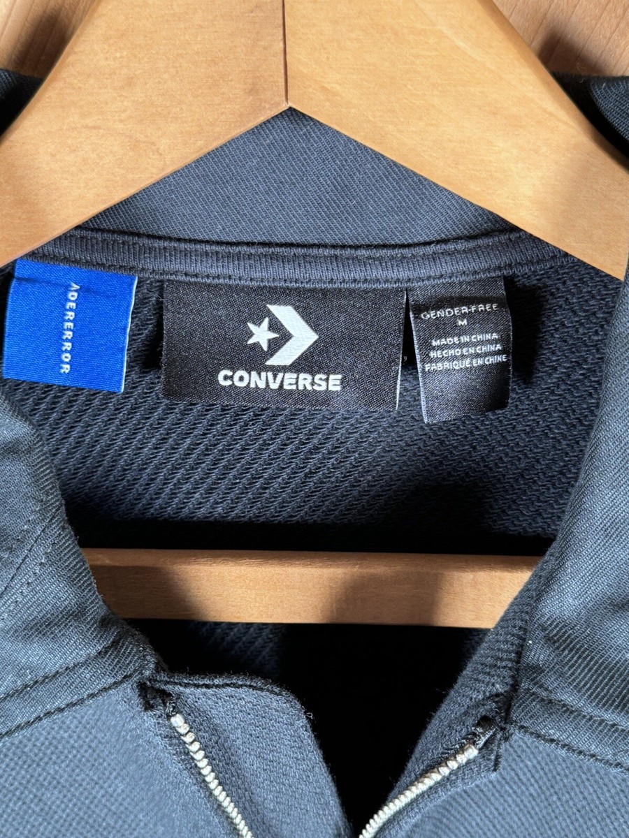 Converse x Ader Error Shapes Polo Shirt | Black | Size Converse x Ader Error Shapes Polo Shirt | Black | Size