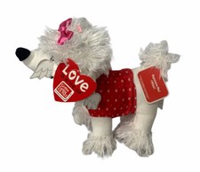 GUND Love is in the Air Puppy Love Sound Toys Kissing Plush Stuffed White Poodle