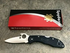 Spyderco Delica 4 Knife Lightweight Emerson Opener C11PGYW Wave