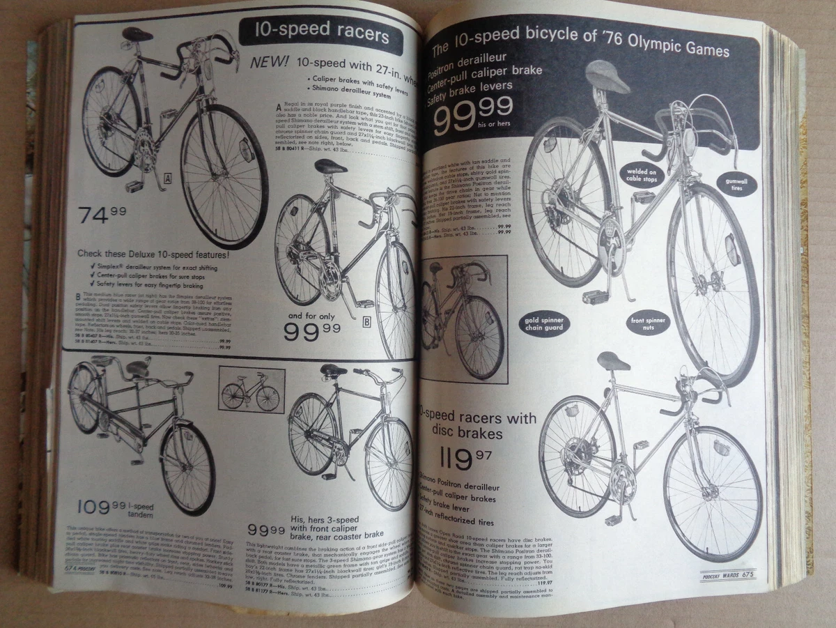 Vintage 1976 MONTGOMERY WARD Catalog FALL WINTER Catalogue BIKE Stereo FASHION