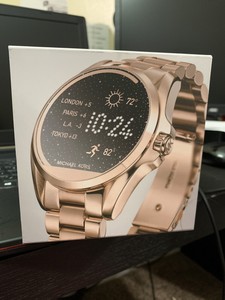 New Michael Kors Access Womenâs Smartwatch Bradshaw Rose Gold Tone MKT5004 4053858712393 | eBay