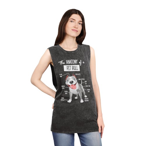 Süßes Pitbull-Tanktop Anatomie lustig Pitbull Haustierliebhaber Dogdad Dogmom Geschenk - Bild 5 von 21