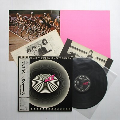 Queen 'Jazz' 1978 Japan Vinyl LP Album Record + OBI + Poster +