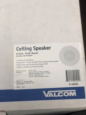 valcom ceiling speaker with volume control