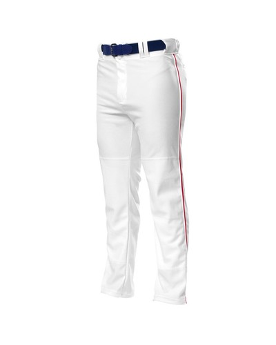 A4 N6162 Mens 100% Polyester Pro Style Open Bottom Baggy Cut Baseball Pants - Picture 13 of 17
