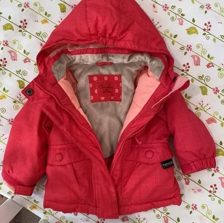Baby girl hooded jacket hot sale