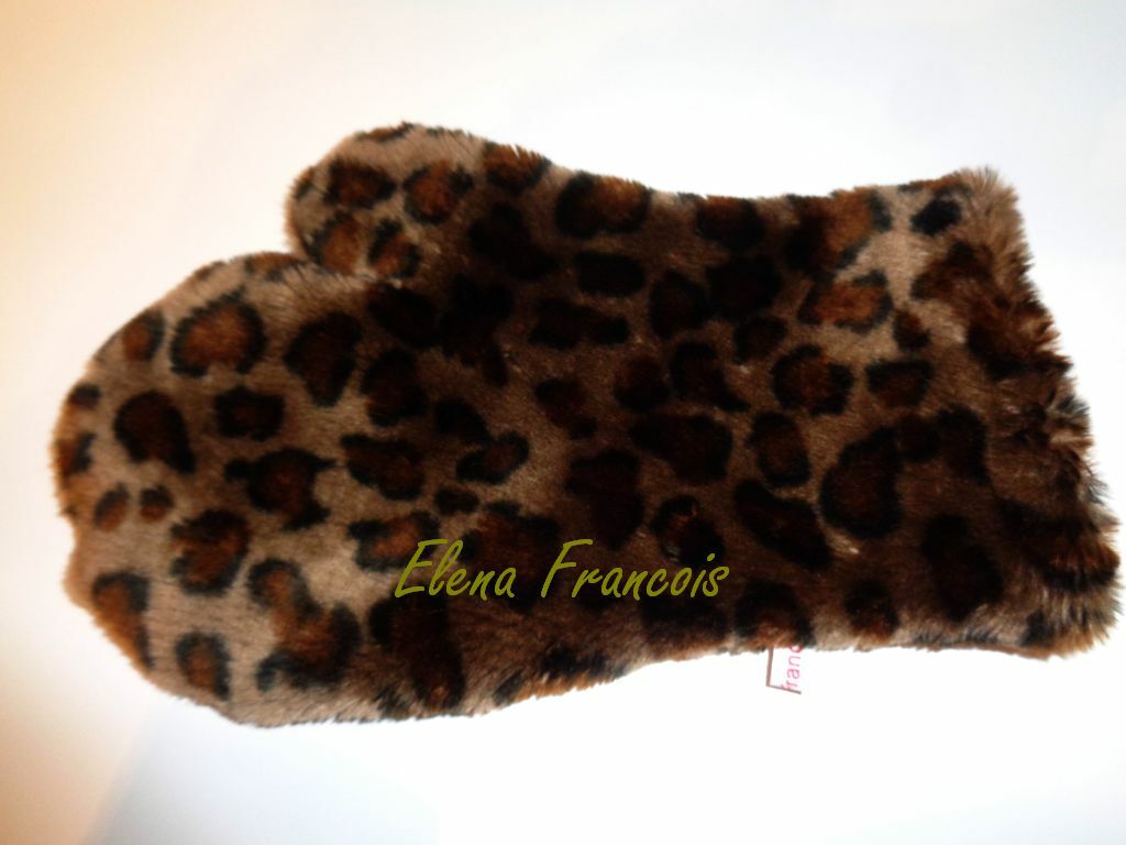 faux fur massage gloves