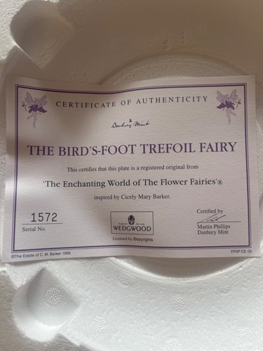 The Enchanted World Of The Flower Fairies Wedgwood Plates Danbury Mint Fairy - Picture 46 of 73
