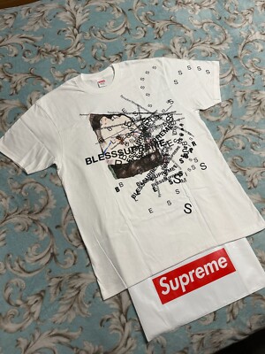 SUPREME BLESS OBSERVED IN A DREAM TEE (WHITE) (LARGE) FW23 BOX