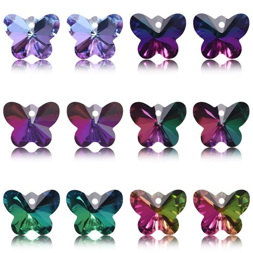 Gradient Glossy Crystal Loose Beads Jewelry Making Pendant Bead Accessory 20pcs - Picture 15 of 56