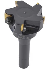 3'' Carbide Indexable End Mill, R8 Shank, 5 Flute, with Tpg322 Inserts