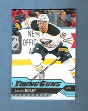 JUSTIN BAILEY 2016-17 Upper Deck Young Guns Rc #246 Buffalo Sabres