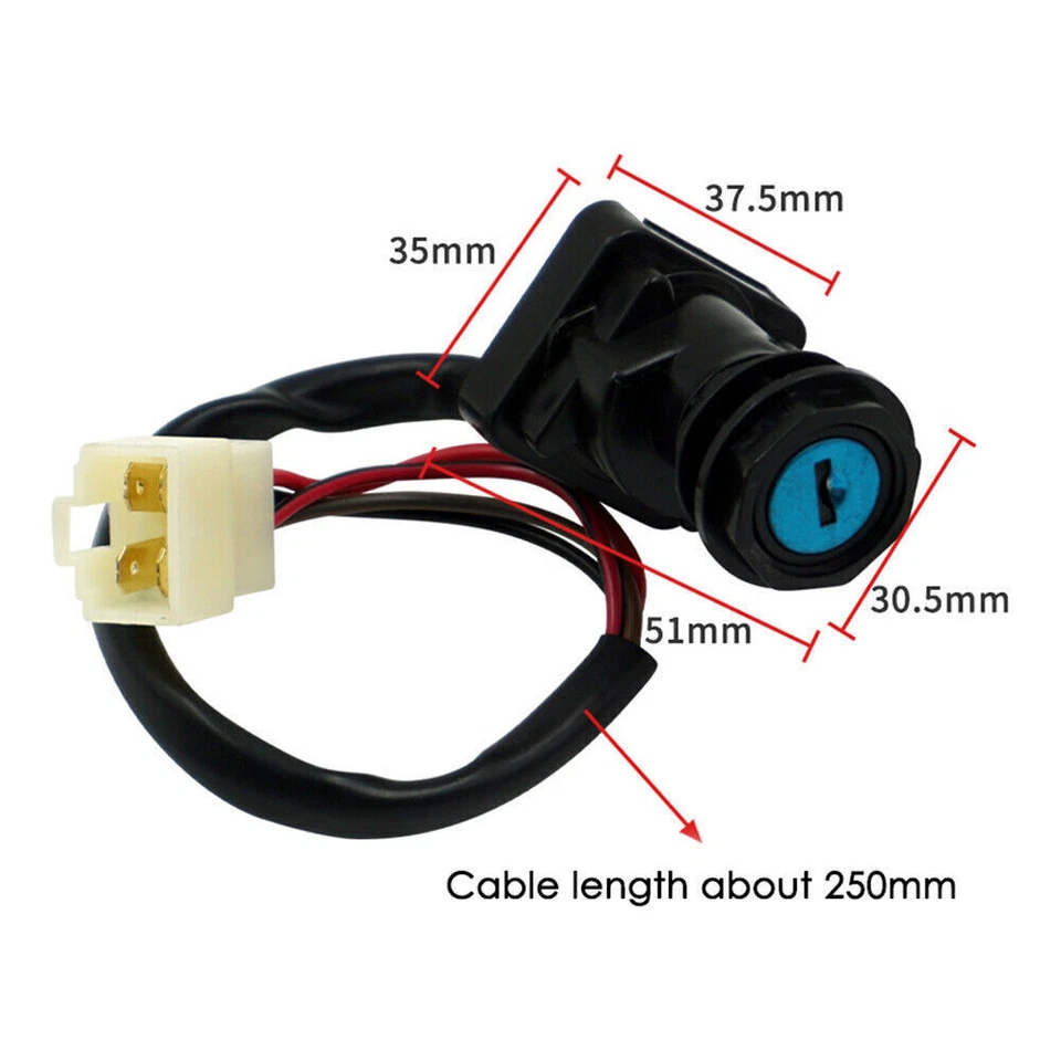 Interruptor de encendido con llave para Polaris Xplorer Sportsman 500 Scramber 400 Big Boss Foto 2 de 4