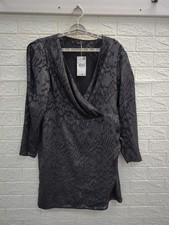 New Mango Lurex Jacquard Dress Womens Size 10