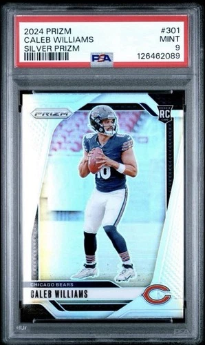 2024 Panini Prizm Rookies Caleb Williams #301 Silver Prizm PSA 9 Bears