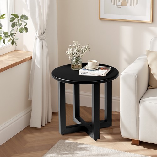 18" Metal Round Weather Resistant Patio Bistro Side Tablelts In/Outdoor Portable - Picture 10 of 26