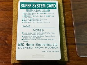 Super System Card v3 &ndash; PC Engine &ndash; NEC