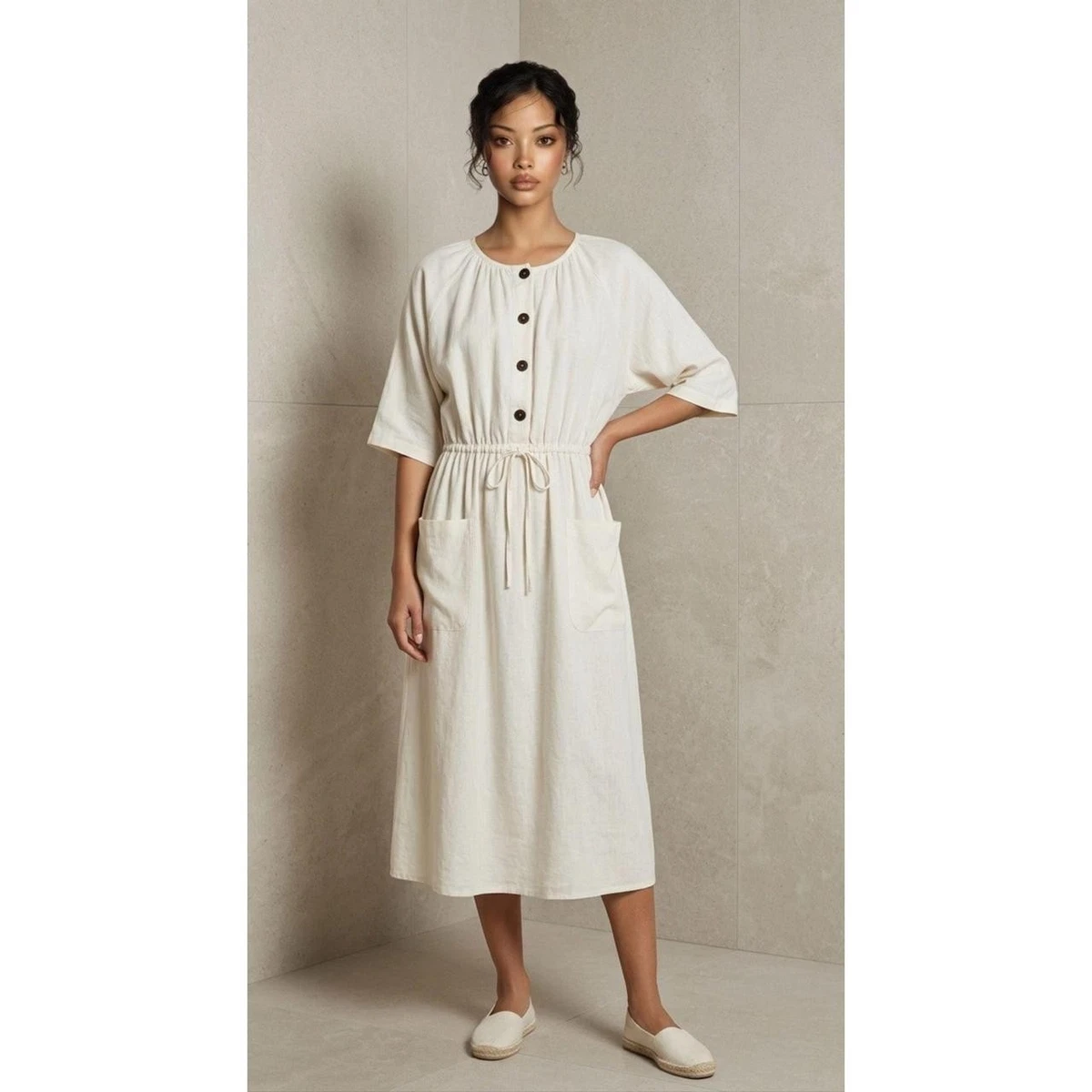 Zara Linen Dresses for Women for sale - eBay