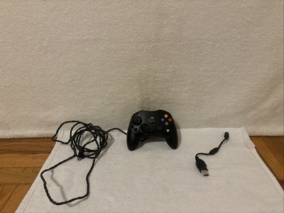 OEM Original Microsoft Xbox S Type Black Controller with Breakaway Cable WORKS!