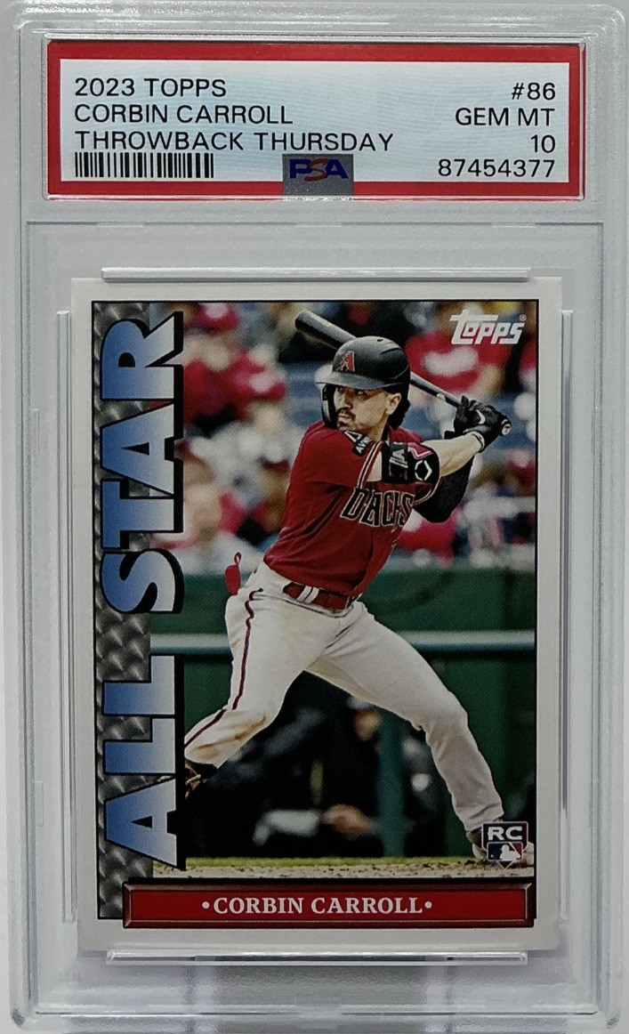 Corbin Carroll Rookie PSA 10 - 2023 Topps Throwback- ‘1990 TV All Star Style’