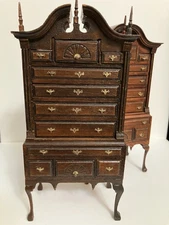 Dollhouse Highboy/Lot of 2/HandmadeHouse of Miniatures