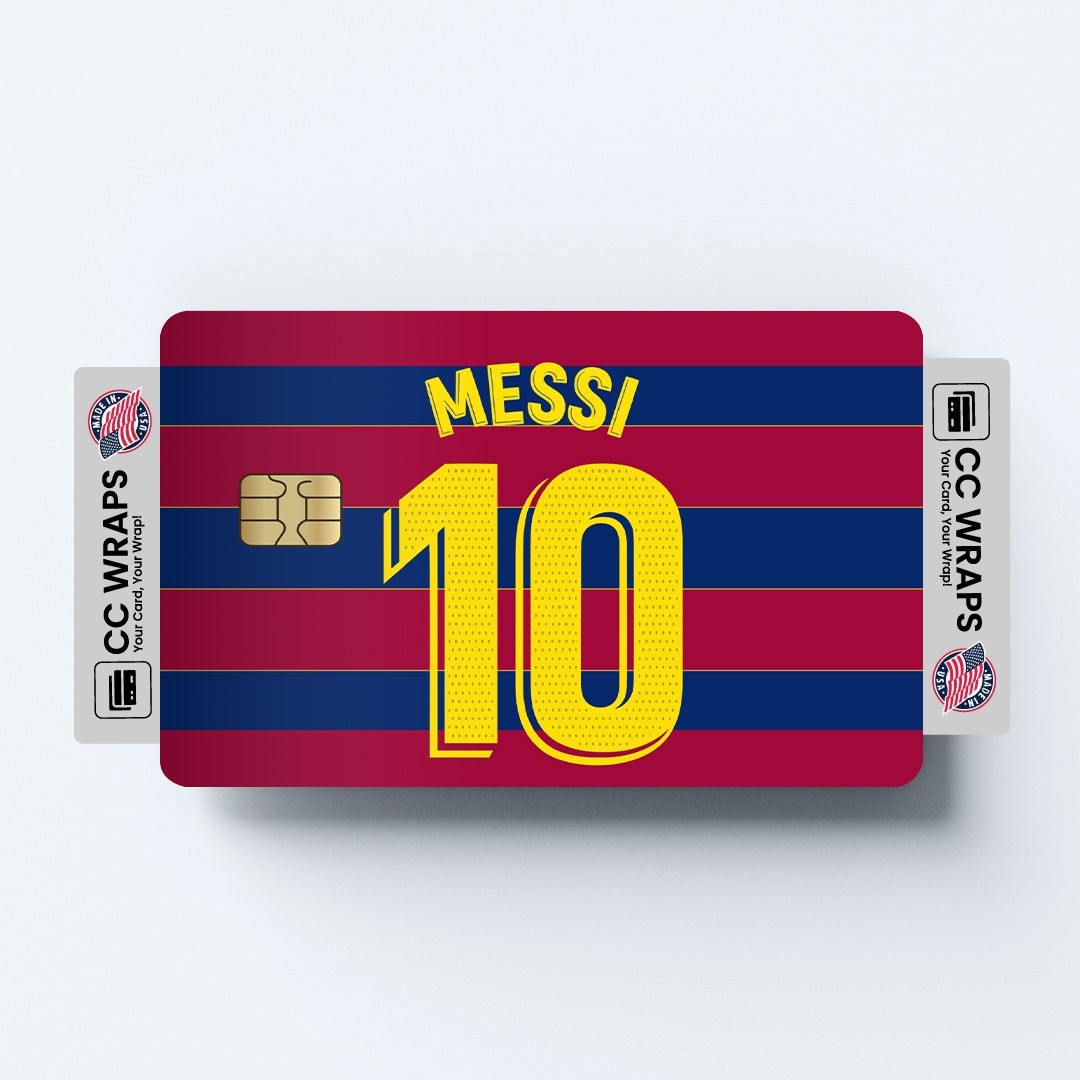 2 Pack Lionel Messi Credit Debit Card Sticker Vinyl Decal Skin Football Soccer
