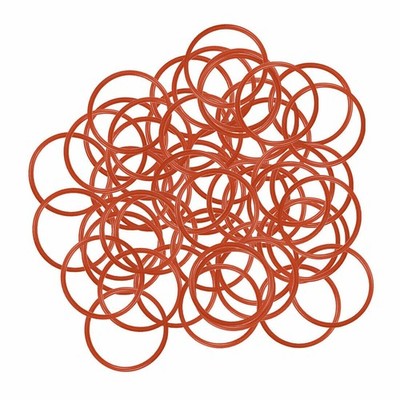 Silicone O-Rings 24mm OD 21mm ID 1.5mm Width Seal Gasket Red 50Pcs KD #nm