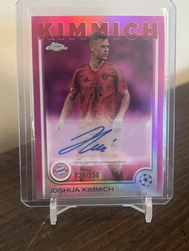 2025 Topps Chrome UEFA Club Comp. Joshua Kimmich Magenta Auto #d /250 BAYERN