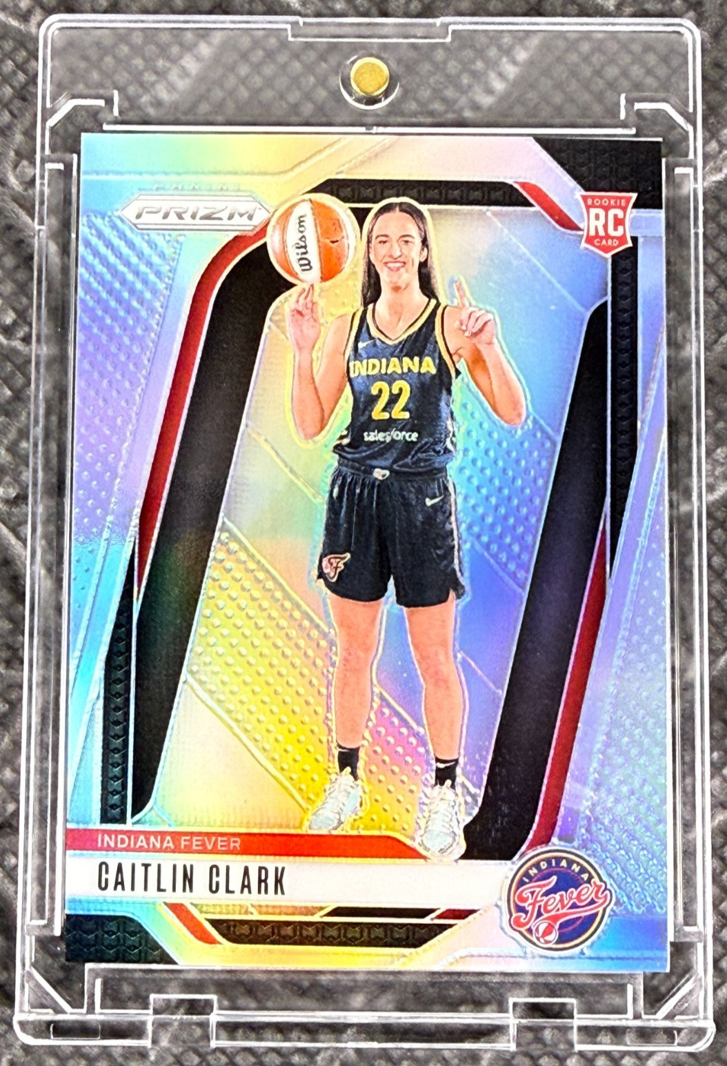 Caitlin Clark 2024 WNBA Prizm Variation Silver Prizm Rookie #145 Indiana Fever