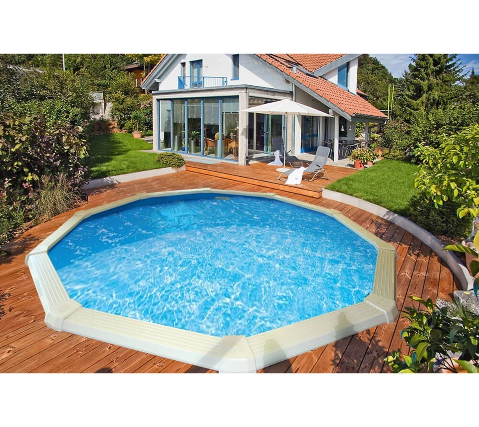 Aufstellpool Einbaupool Schwimmbad Schwimmbecken Set blau Ø360 Interline Summer - Bild 4 von 4