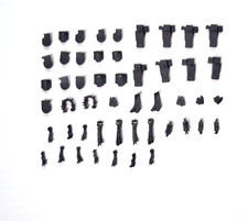 40k Black Templars Sword Brethren Armor Plates, Holsters, Purity Seal Bits x50