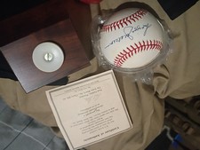 Reggie Jackson Signed Baseball California Angels MLB with Display Case