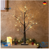 Led Lichterbaum 60CM 24 Leds Warmweiß Biegbare Zweige Batteriebet