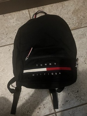 Backpack:  Tommy Hilfiger Black Flag Canvas 