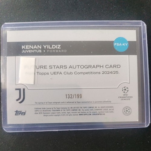 2024-25 Topps FIFA Kenan Yildiz automático/199 Future Stars - Imagen 2 de 2