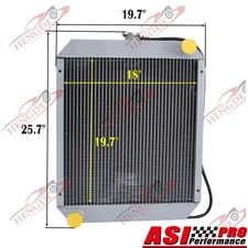 3Row Aluminum Radiator Fits Ford New Holland Skid Steer LS180, LX865 LX885 L865