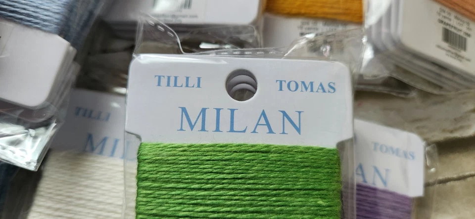 Tilli Tomas Milan Cards You CHOOSE Your Colors 10 yards 50% Silk 50% Wool - Image 2 of 4